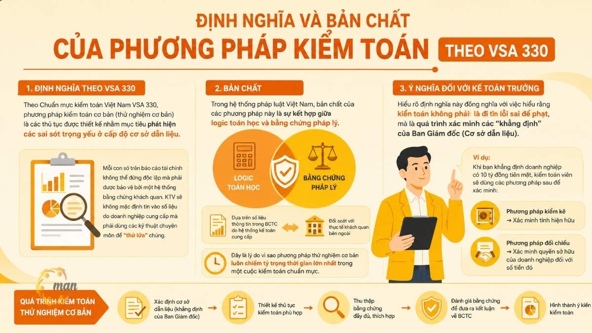 Định nghĩa và bản chất của phương pháp kiểm toán theo VSA 330