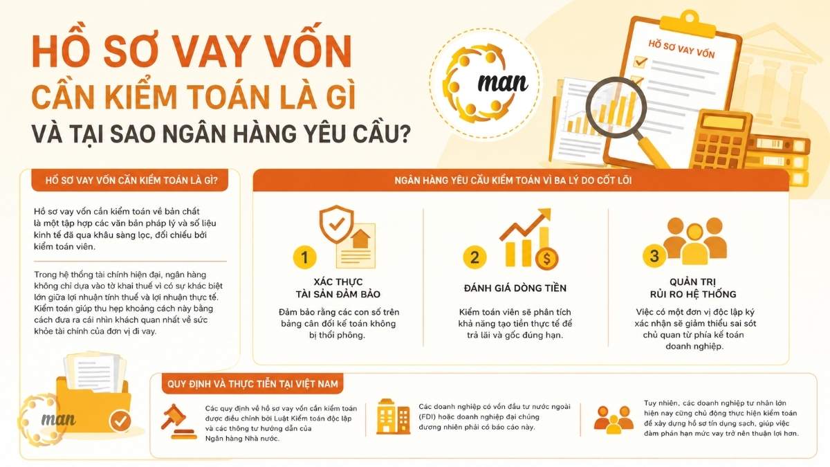 Hồ sơ vay vốn cần kiểm toán là gì và tại sao ngân hàng yêu cầu