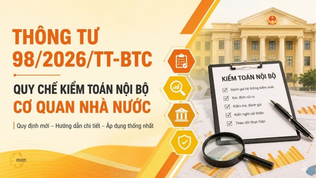 Thông tư 98/2026/TT-BTC: Quy chế kiểm toán nội bộ cơ quan Nhà Nước
