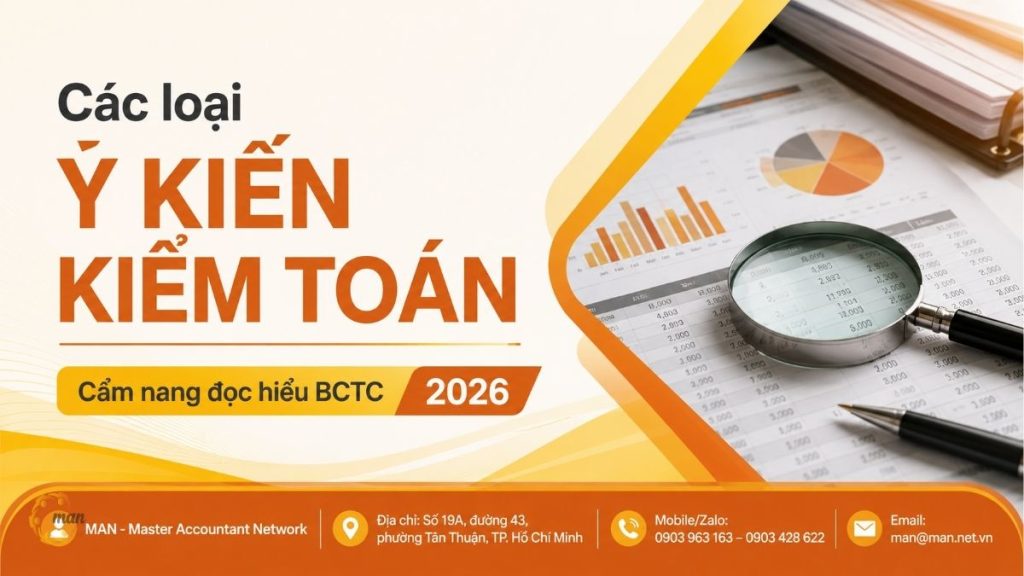 Các loại ý kiến kiểm toán: Cẩm nang đọc hiểu BCTC 2026